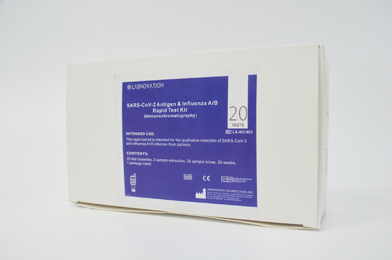 Professional OP Antigen Influenza AB Test Kit 15 Minute Lateral Flow Test Box