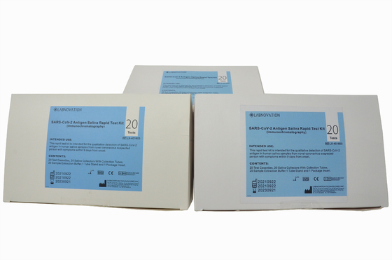 Labnovation Cassette Saliva Antigen Rapid Test Kit 98.02% Accuracy