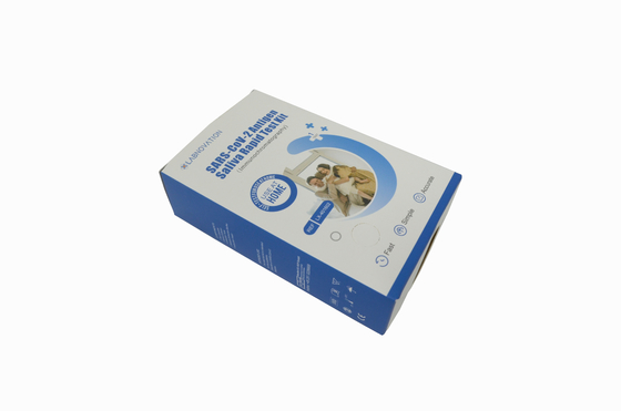 Plastic Rapid Saliva Self Test Kit Avoid Sunshine For SARS CoV 2 Virus Antigen