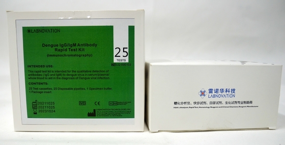 ISO13485 15 Min Dengue Antibody IgM IgG Test Kit For Hospital Clinic
