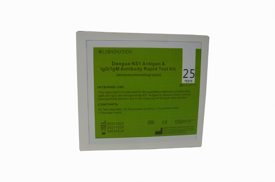 Daily Checks IgG IgM NS1 Dengue Test Kit 25PCS Rapid Diagnostic Test For Dengue