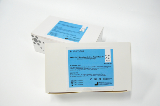 ISO 9001 All People Plastic Saliva Antigen Test Kit Immunochromatography