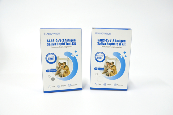 SARS CoV 2 Antigen Saliva Rapid Test Kit Self Testing Plastic Material 99.21% Accuracy