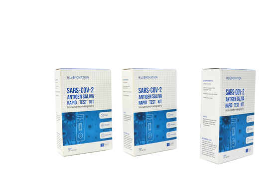 ISO13485 Labnovation Saliva Antigen Test Kit 1 Test Rapid Antigen Kit