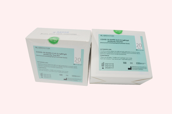 IVD Cassette CoV-19 IgG IgM Antibody Test Kit 2C To 30C Storage Temp