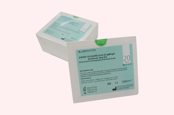 IVD Cassette CoV-19 IgG IgM Antibody Test Kit 2C To 30C Storage Temp