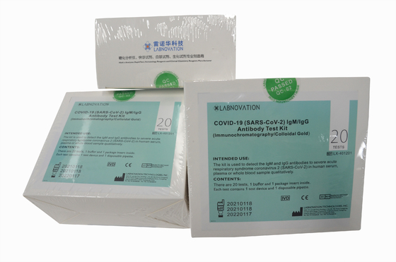 High Accuracy Rapid Antibody Test Kit Serum Plasma Whole Blood IgG/IgM Raoid Test Kit