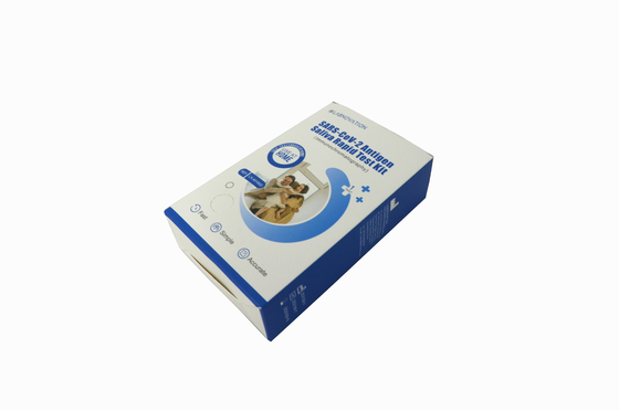 Plastic Rapid Saliva Self Test Kit Avoid Sunshine For SARS CoV 2 Virus Antigen