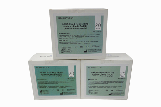 20 Tests CoV-19 Neutralizing Antibody Rapid Test Kit 95 Percent Accuracy