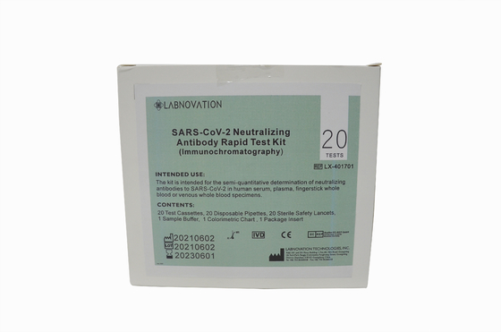 CoV-19 One Step Neutralizing Antibody Test Kit ISO9001