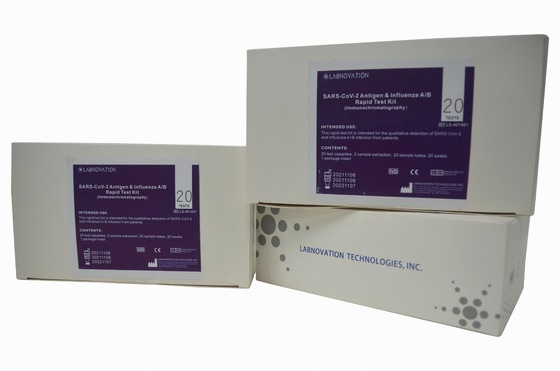 Labnovation Fast Antigen Influenza AB Test Kit 20 Test Cassettes