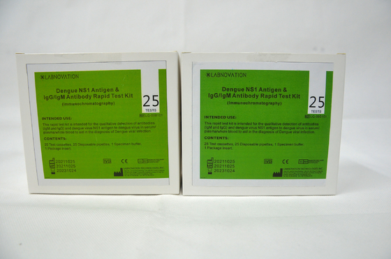 ISO9001 IgG IgM Combo Dengue NS1 Ag Rapid Test Kit 25PCS