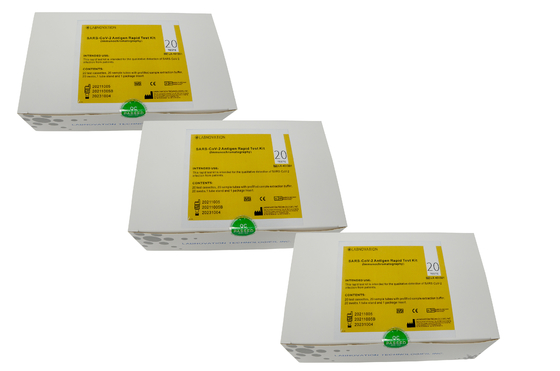 ISO13485 Sars-Cov-2 Antigen Test Kit 15min Test Time 20 Tests/Kit